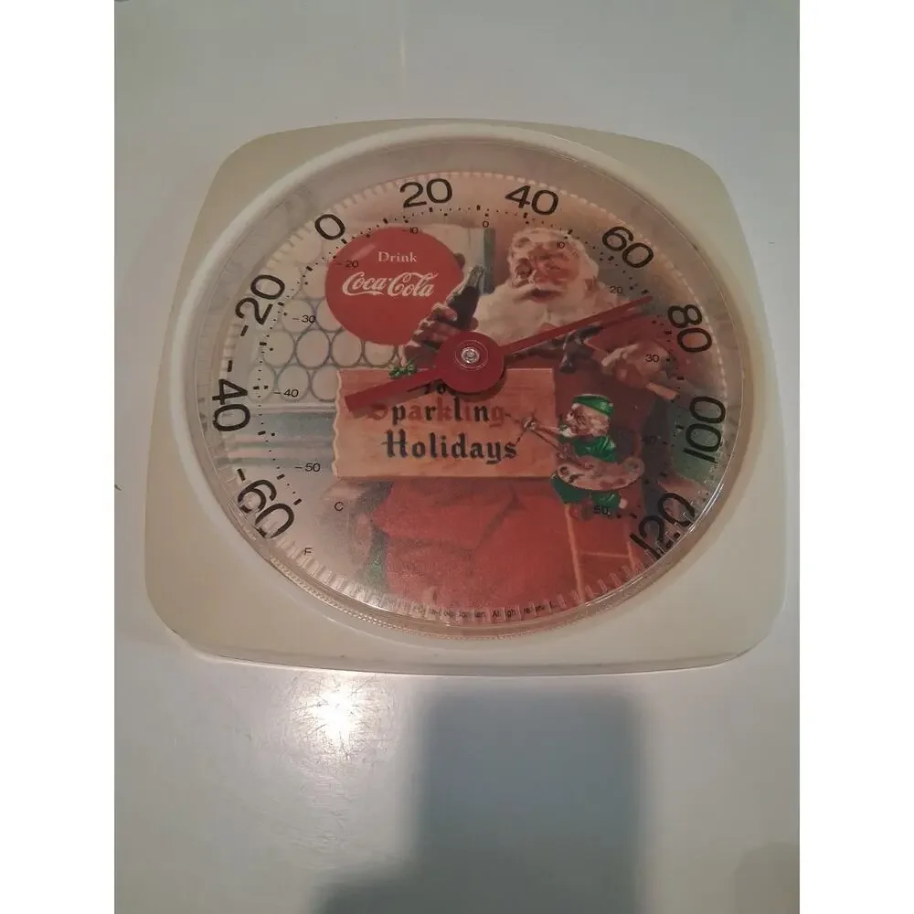 Vintage 1994 Coca Cola Santa Claus Wall Thermometer Taylor 12